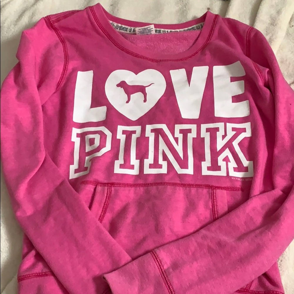 Victoria’s Secret Pink  crew neck sweatshirt.